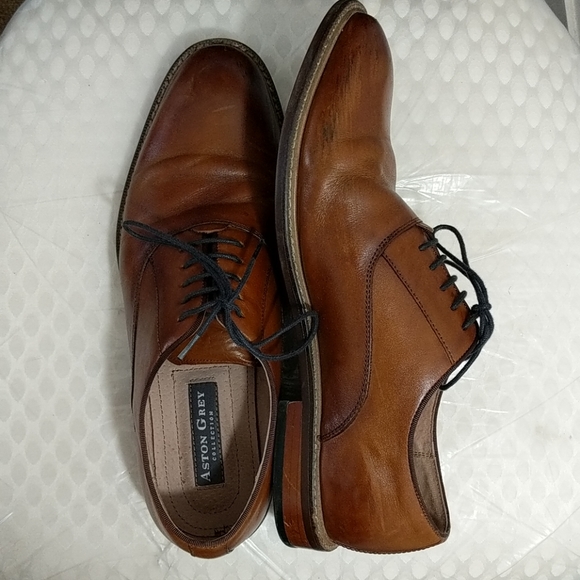 Aston grey leu leather Oxford shoes - Size 8(US) - Picture 5 of 9